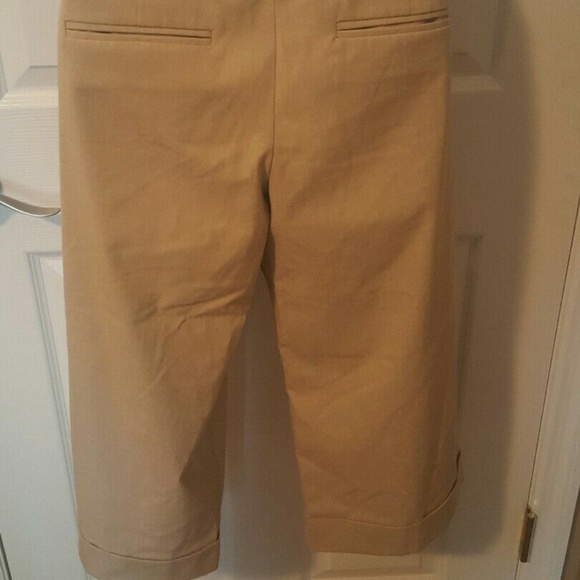 The Limited Cassidy Fit Beige Cropped Pants Size 6 - Picture 2 of 2